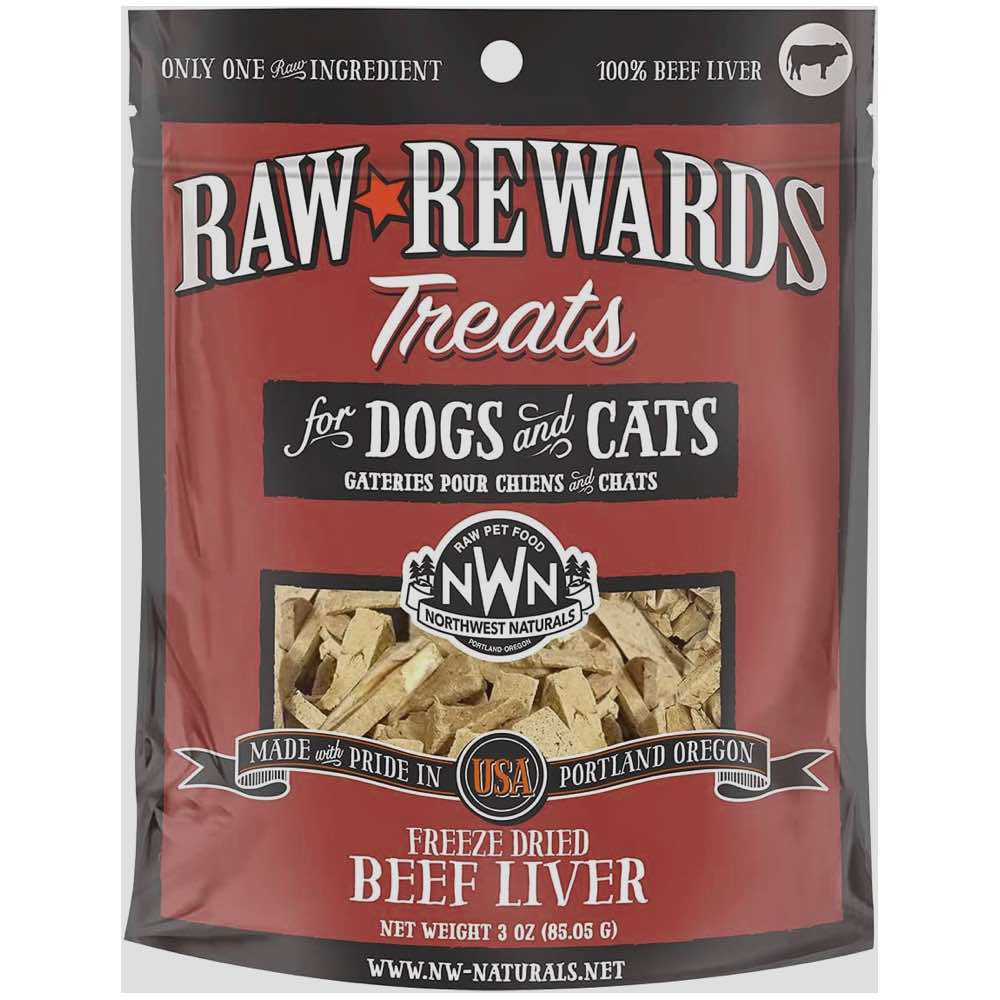20% OFF: Northwest Naturals Raw Rewards Beef Liver Freeze-Dried Dog & Cat Treats