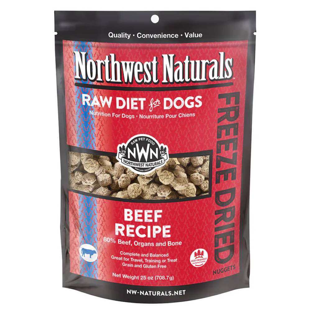 Northwest Naturals Beef Freeze Dried Raw Diet Dog Food