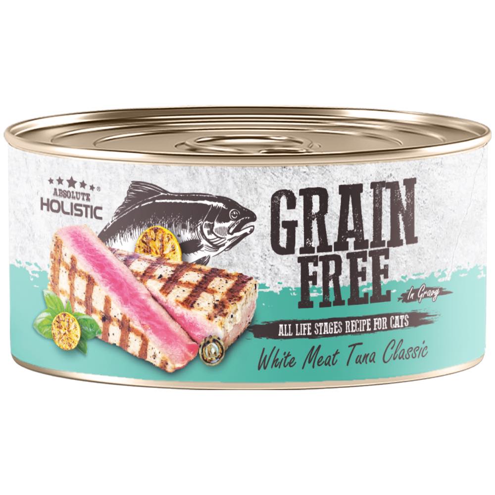 Absolute Holistic White Meat Tuna Classic In Gravy Grain-Free Cat Canned Food 80g