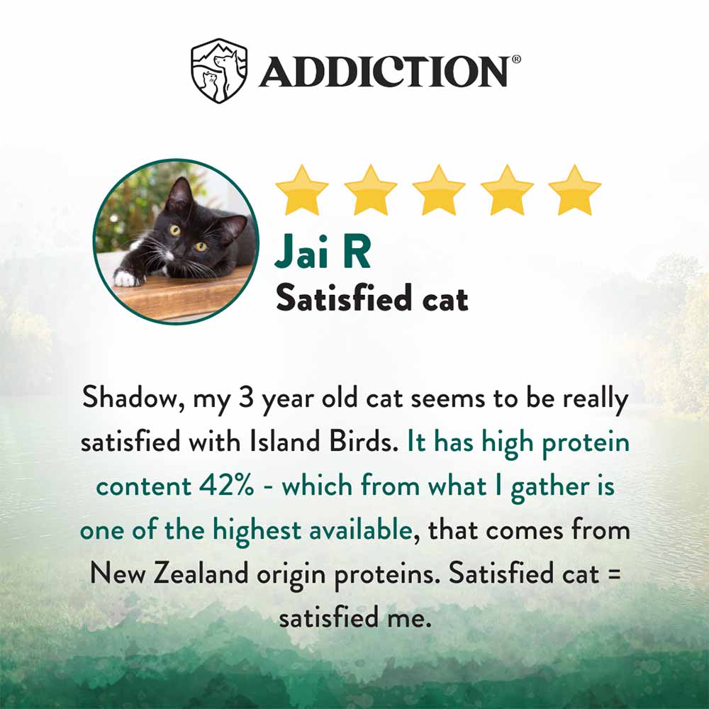 "15% OFF/FREE TREATS: Addiction Wild Islands Birds Chicken, Duck & Turkey Grain-Free Dry Cat Food"