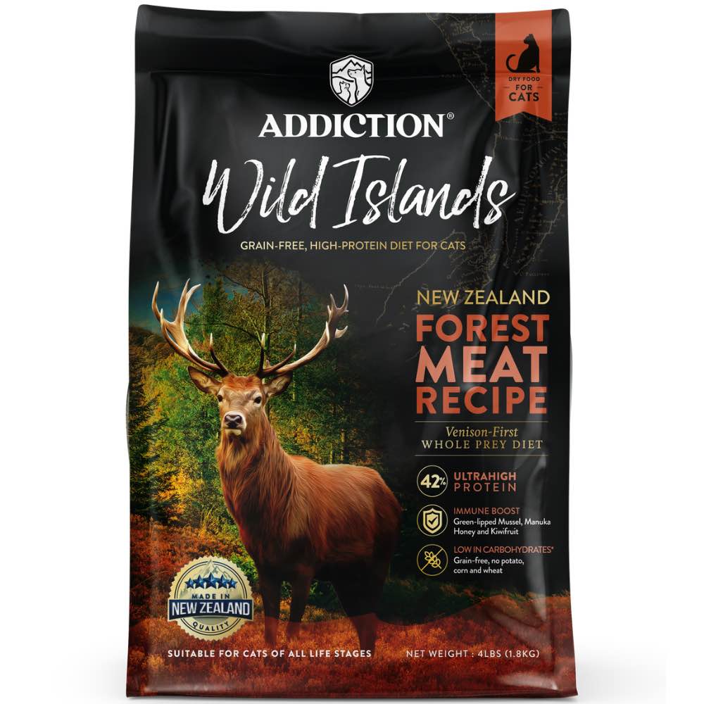 15% OFF/FREE TREATS: Addiction Wild Islands Forest Meat Recipe Venison Grain-Free Dry Cat Food