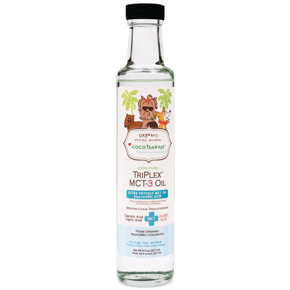 "CocoTherapy TriPlex MCT-3 Coconut Oil For Cats, Dogs & Birds 8oz"