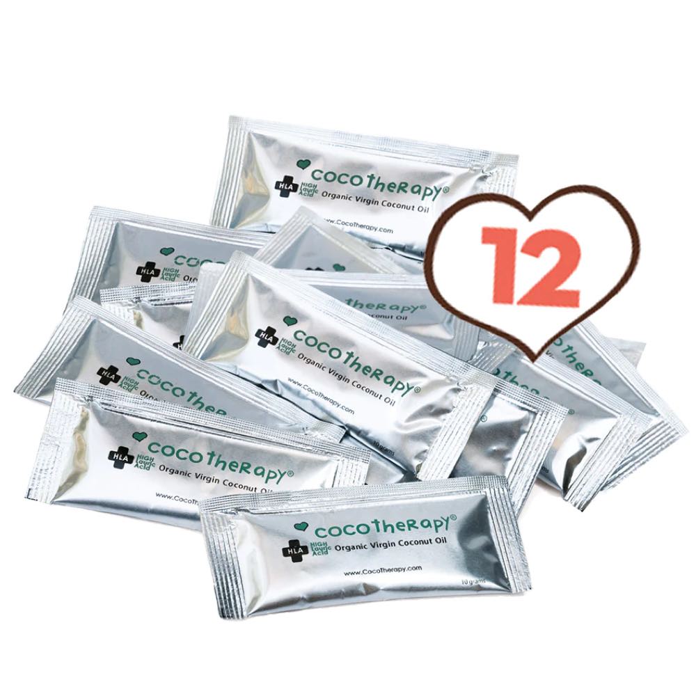 "CocoTherapy Organic Virgin Coconut Oil For Cats, Dogs & Birds (Packets) 12 x 0.33oz"