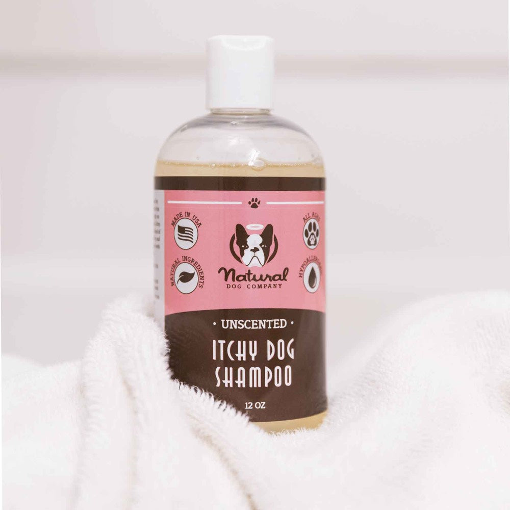 Natural Dog Company Unscented Itchy Skin Hypoallergenic Dog Shampoo 12oz