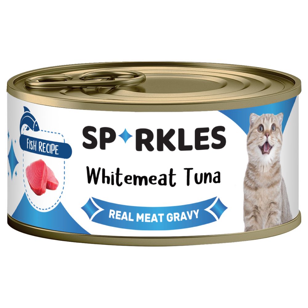 Sparkles Colours Whitemeat Tuna Canned Cat Food 70g x 24