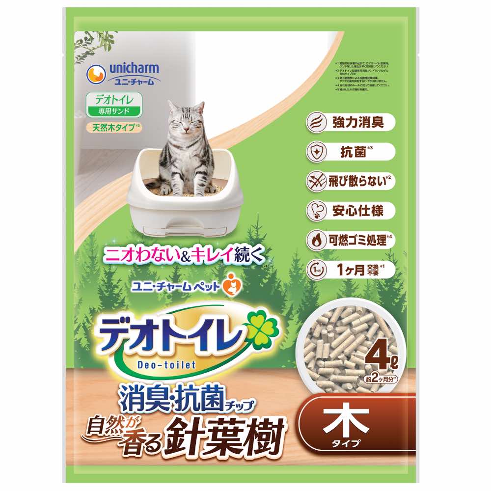 15% OFF: Unicharm Deo-Toilet Wood Pellet Refill 4L